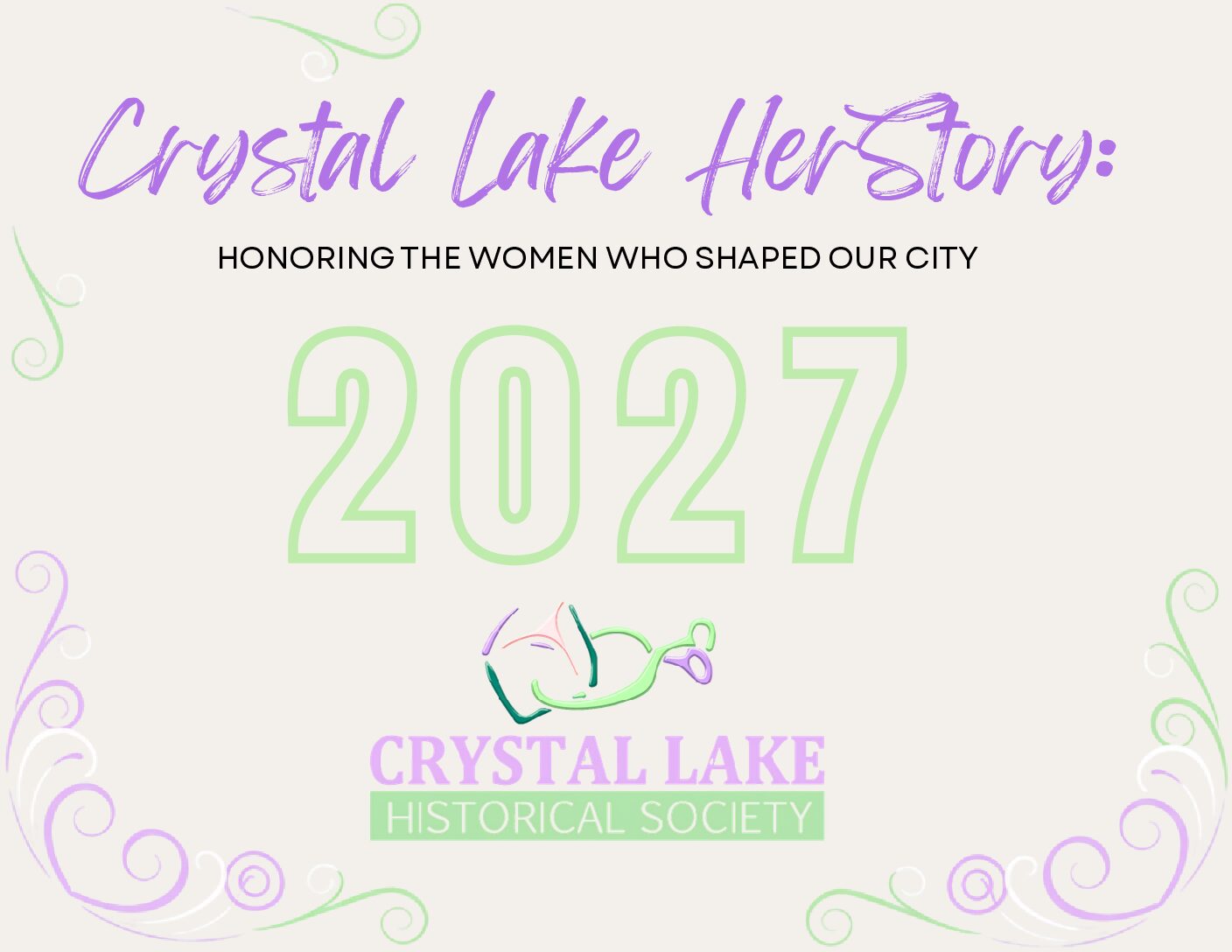 2027 Calendar "Crystal Lake HerStory"